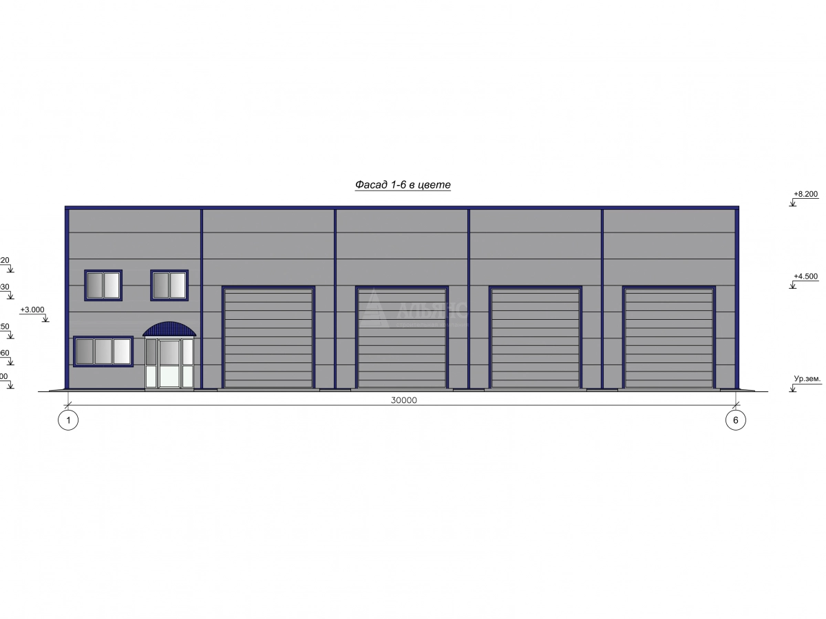 3D визуализация СТО из сэндвич-панелей - фото 3