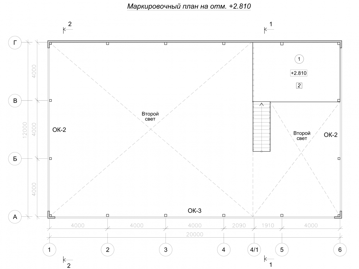 Планировка Склад из сэндвич-панелей -  фото 2