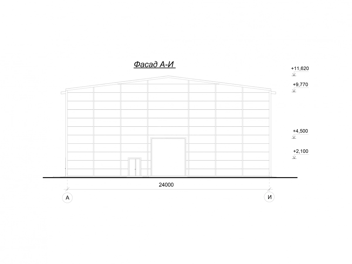 3D визуализация Производственный корпус из сэндвич-панелей - фото 12